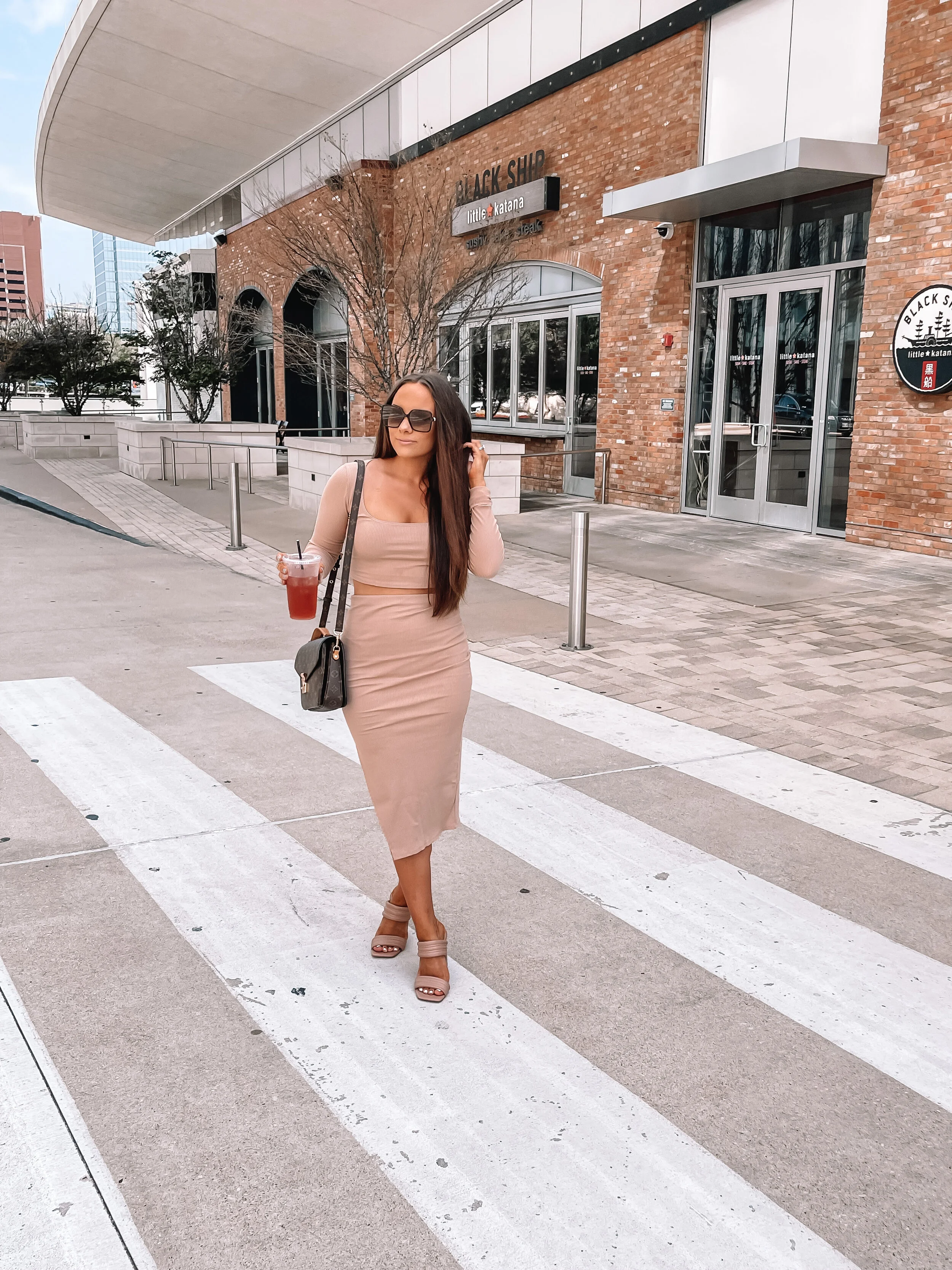 Lulus Two Piece Midi Dress