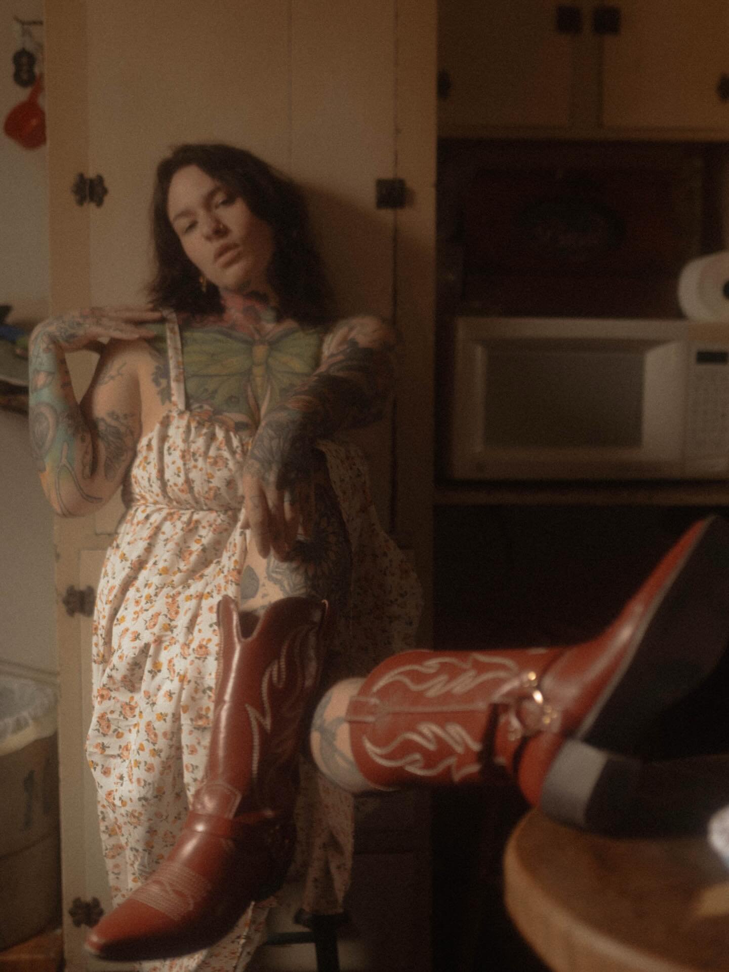 In my father&rsquo;s house.

I fall into a lot of thought about who I am and why. Raised off the swamp with cigarettes indoors and handmade art decorating and vintage treasures everywhere.

My father&rsquo;s house is a time capsule of who I am. It&rs