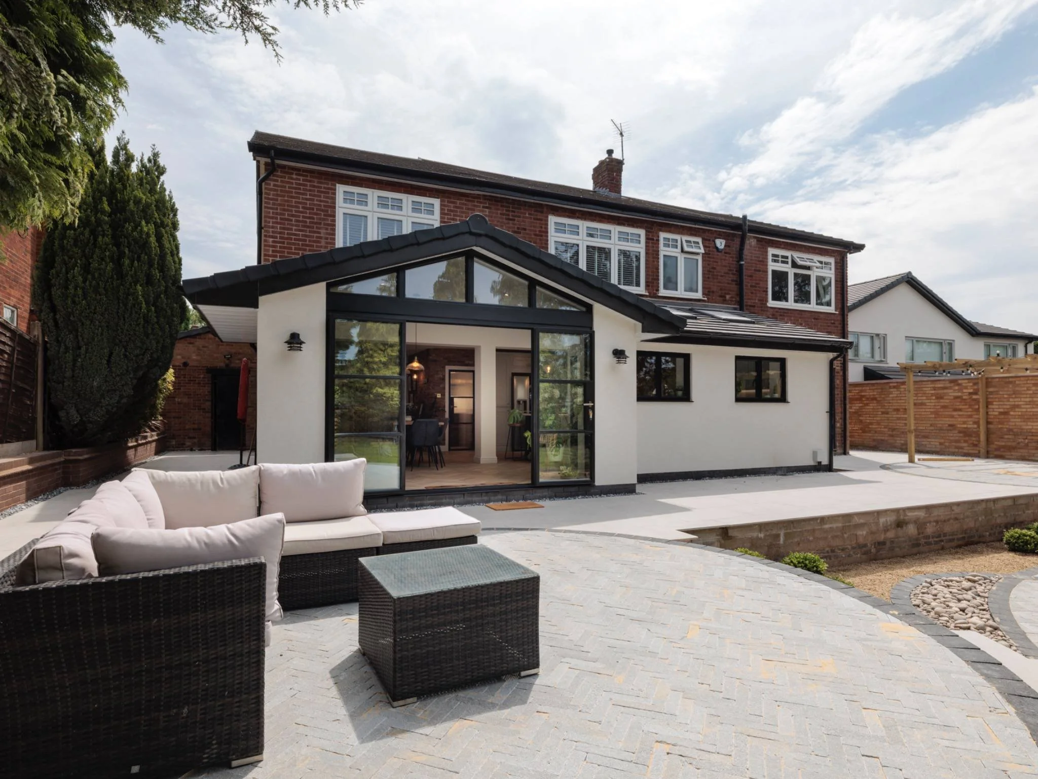 Single Storey Rendered Rear Extension