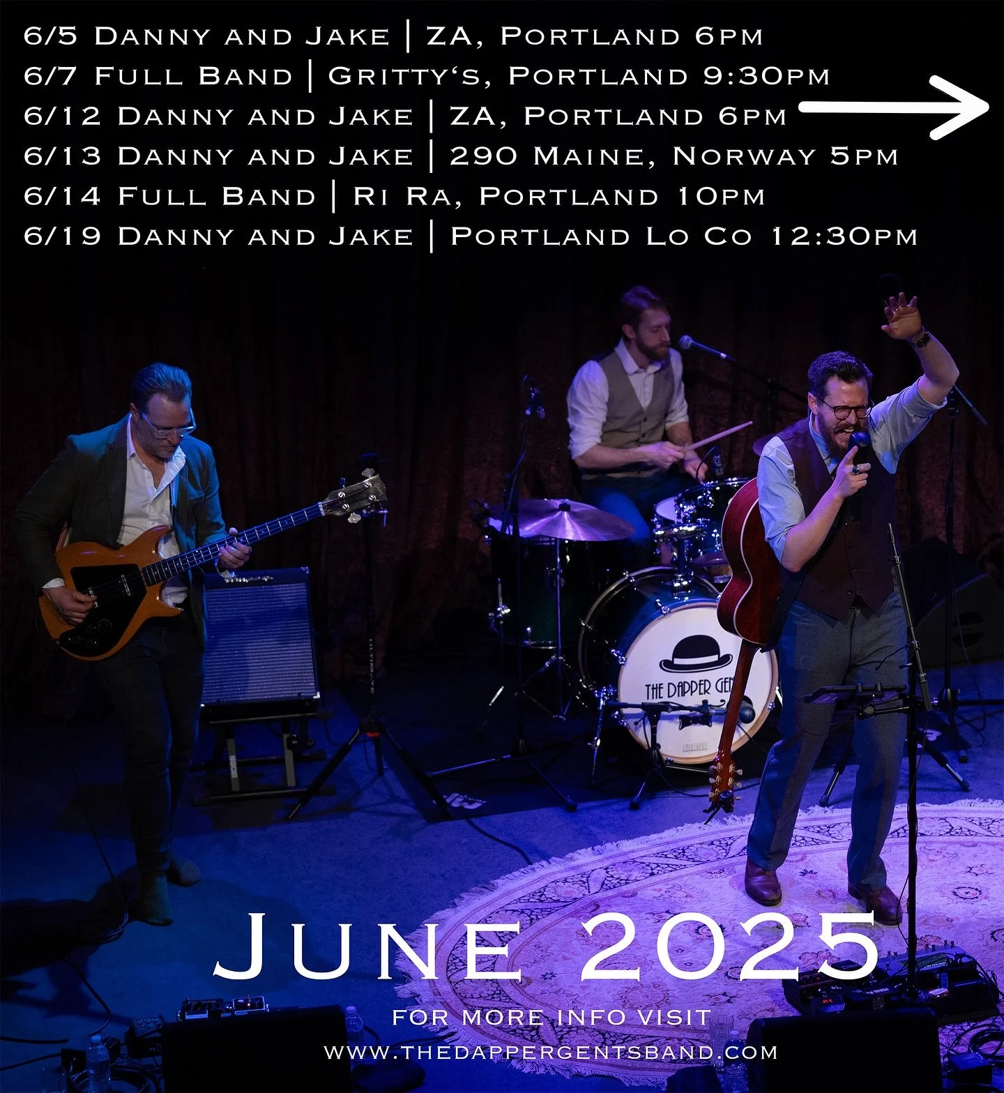 Summer is here! We&rsquo;re playing @thompsonspoint on June 26th!!!We&rsquo;re excited to have more public shows this summer!

6/5 Danny &amp; Jake | @zaportlandmaine 6pm6/7 Full Band | @grittymcduffs Portland 9:30pm6/12 Danny &amp; Jake | @zaportl