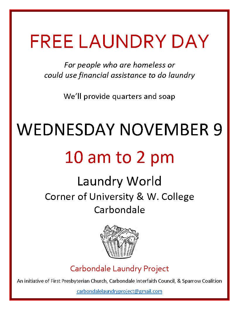 CARBONDALE FREE LAUNDRY DAY — Healthy Southern Illinois Delta Network