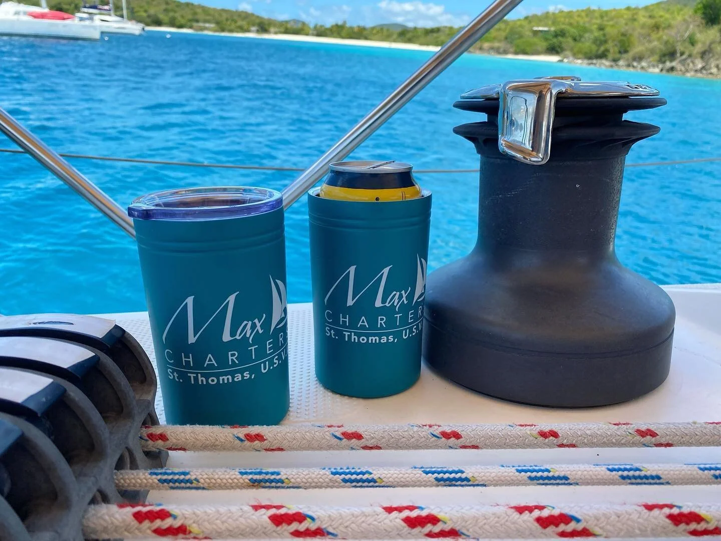 Check out our new Max Charters cups that double as koozies!
Available for sale on all of our charters. 
Buy a cup and get a cocktail to go at the end of your trip! 
http://max-charters.com
.
.
.
#visitstthomas #usvirginislands #christmascove #carri