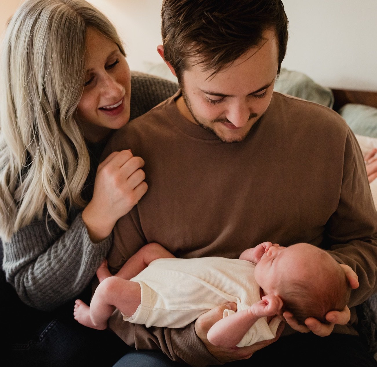 The first days at home with your new baby are pure magic. And sometimes a little bit hard too. Caring for a baby is a new skill and it takes time to get the hang of it. 

My daughter was a very tough newborn. I breastfed, she had colic and bad reflux