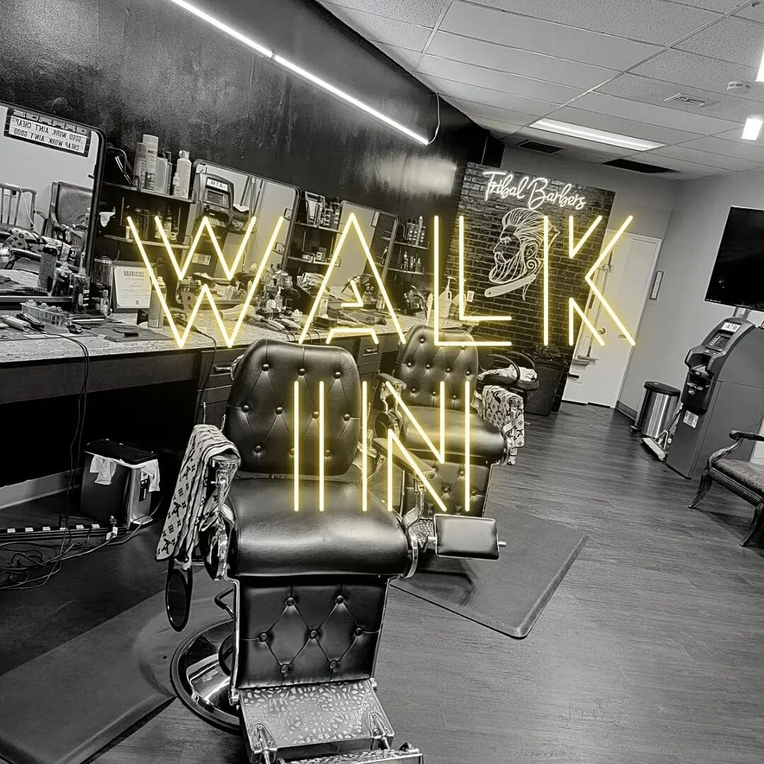 Walk-in welcome today!.