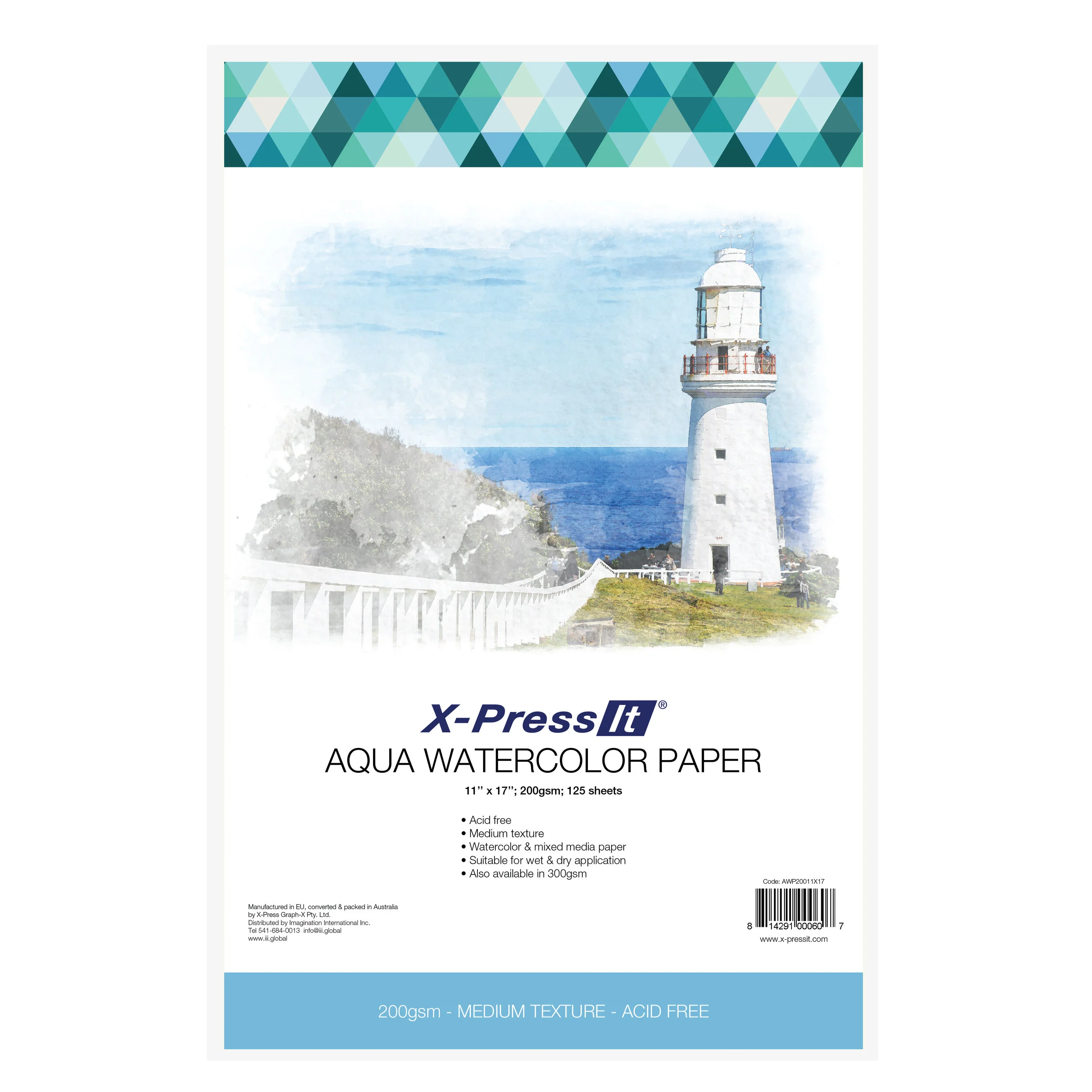 X-Press It Aqua Water Color Paper