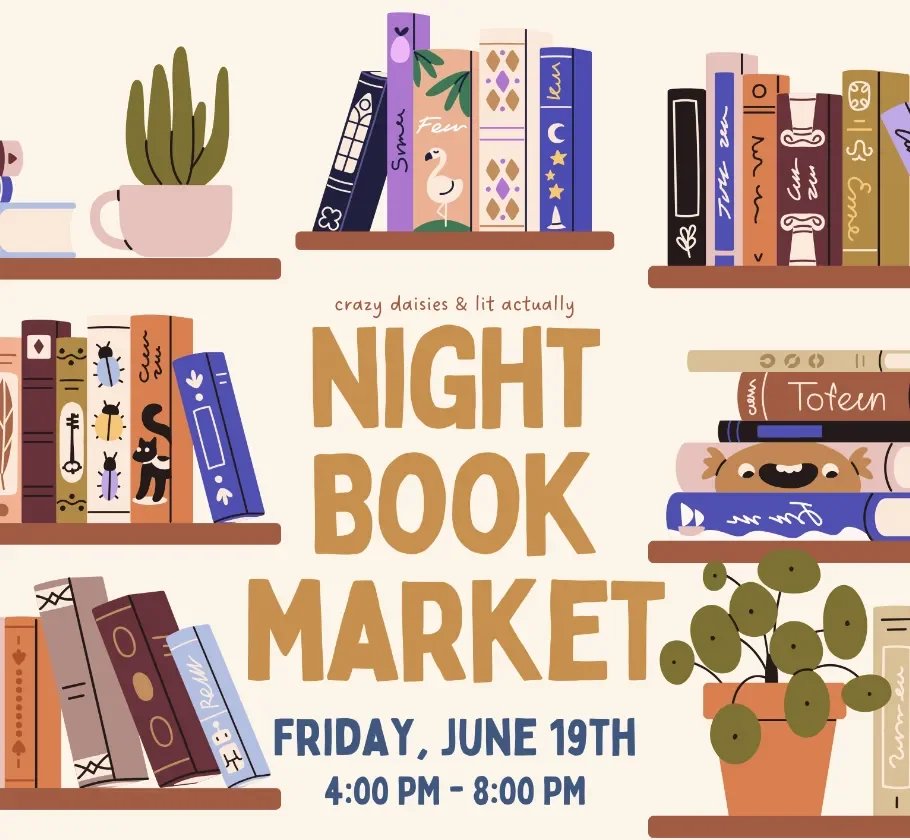 Crazy Daisies Night Book Market