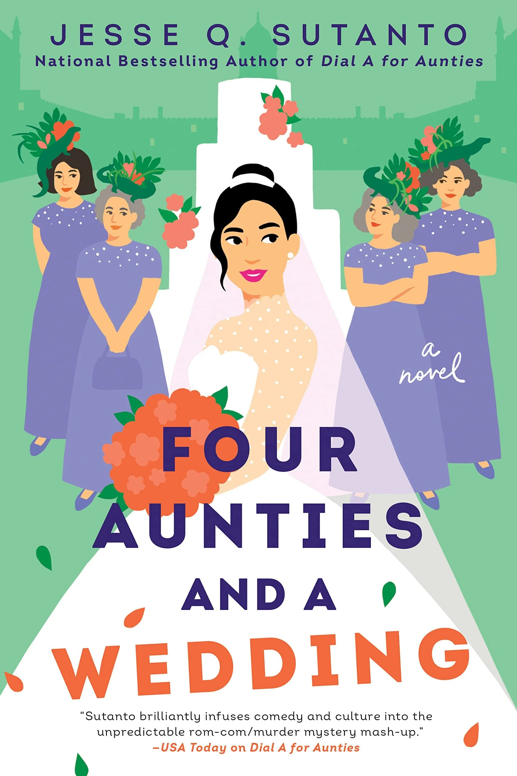 Cover of the book Four Aunties and a Wedding by Jesse Q. Sutanto.