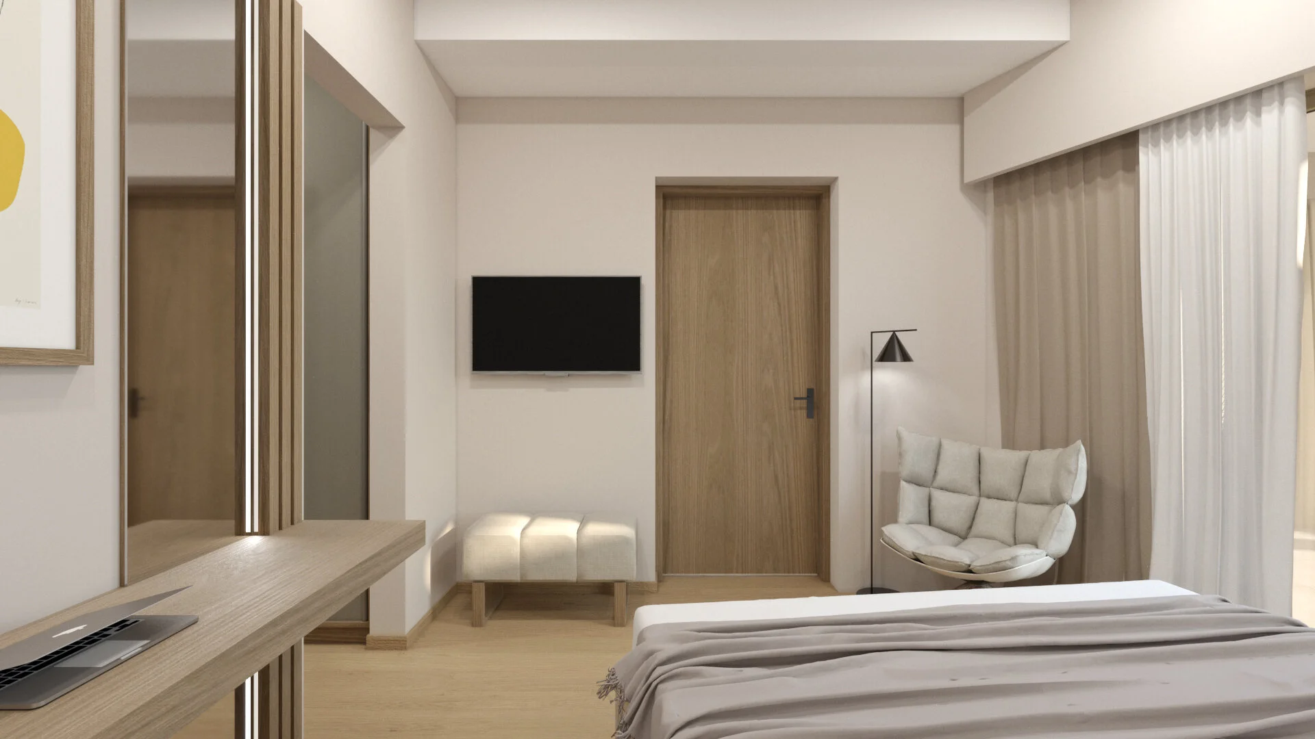 residence in Almirida - master bedroom 2