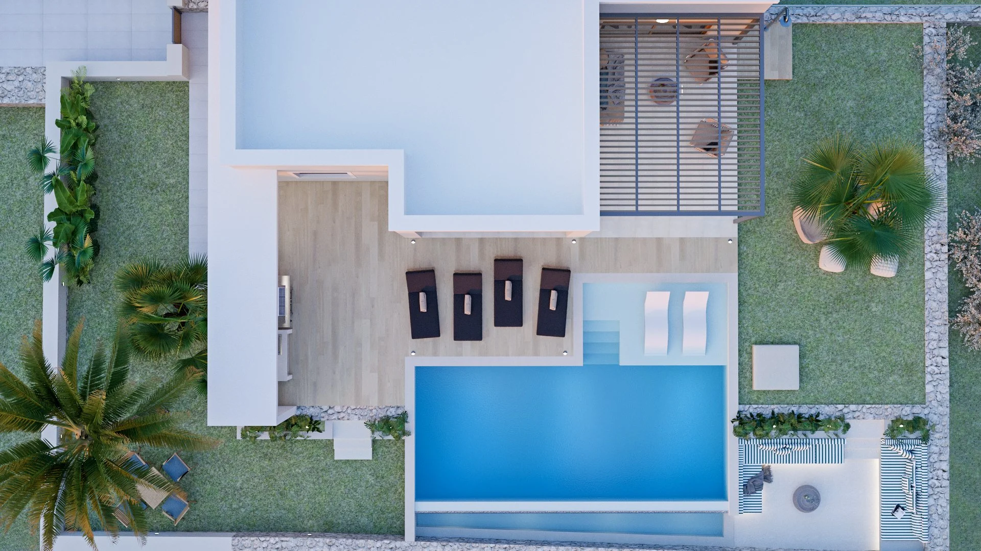 swimming pool 3d rendering 01