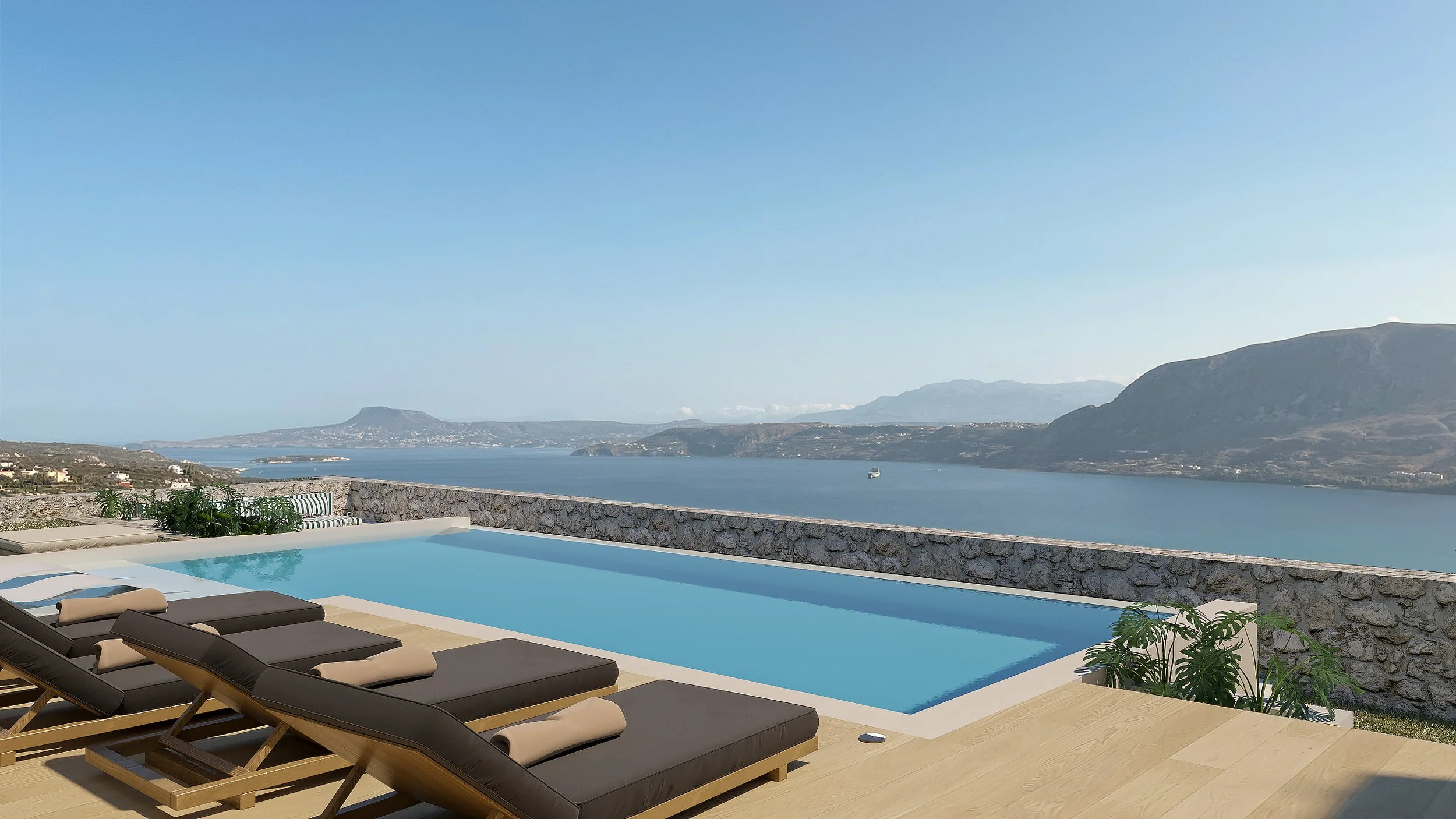 swimming pool 3d rendering 02