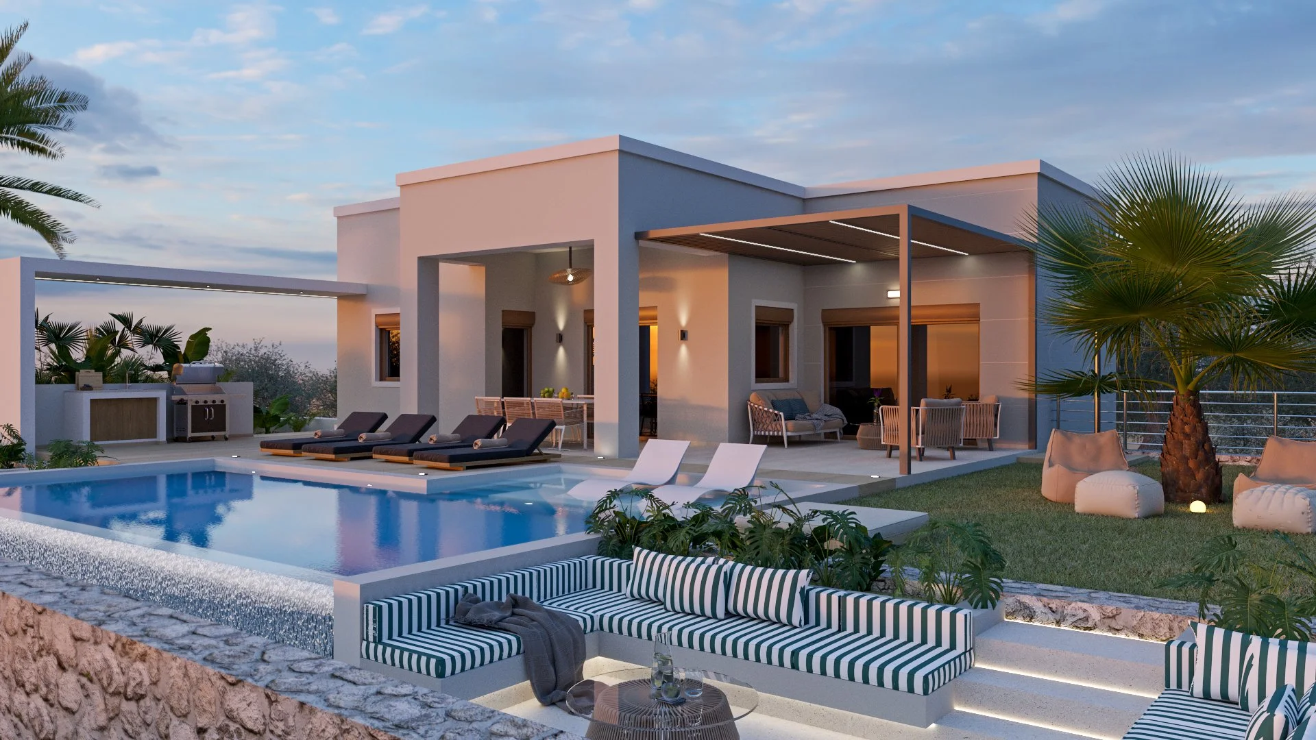 swimming pool 3d rendering 04