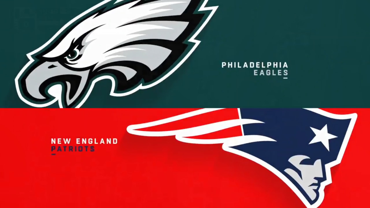 Philadelphia Eagles vs New England Patriots Logos