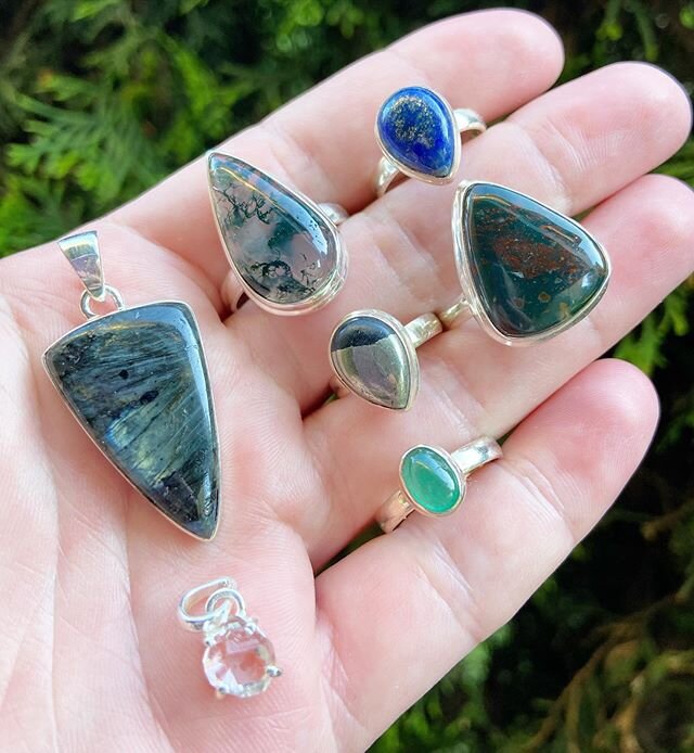 Hello, dear friends ☺️ This is just a note to say that all of these sterling silver and gemstone pieces will be sold during a 24 hour Instagram story sale starting tomorrow, June 2nd, at 6:30 PM PST, and 100% of the sales (not just the profits!) will
