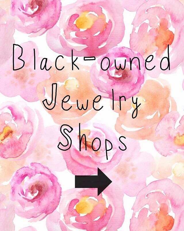 Here&rsquo;s a list of 11 black-owned jewelry shops/black jewelry artisans with beautiful items for you to go shop! 💖 All the stores are tagged in the second slide - please give them a look, you might find your new favorite piece! 😍