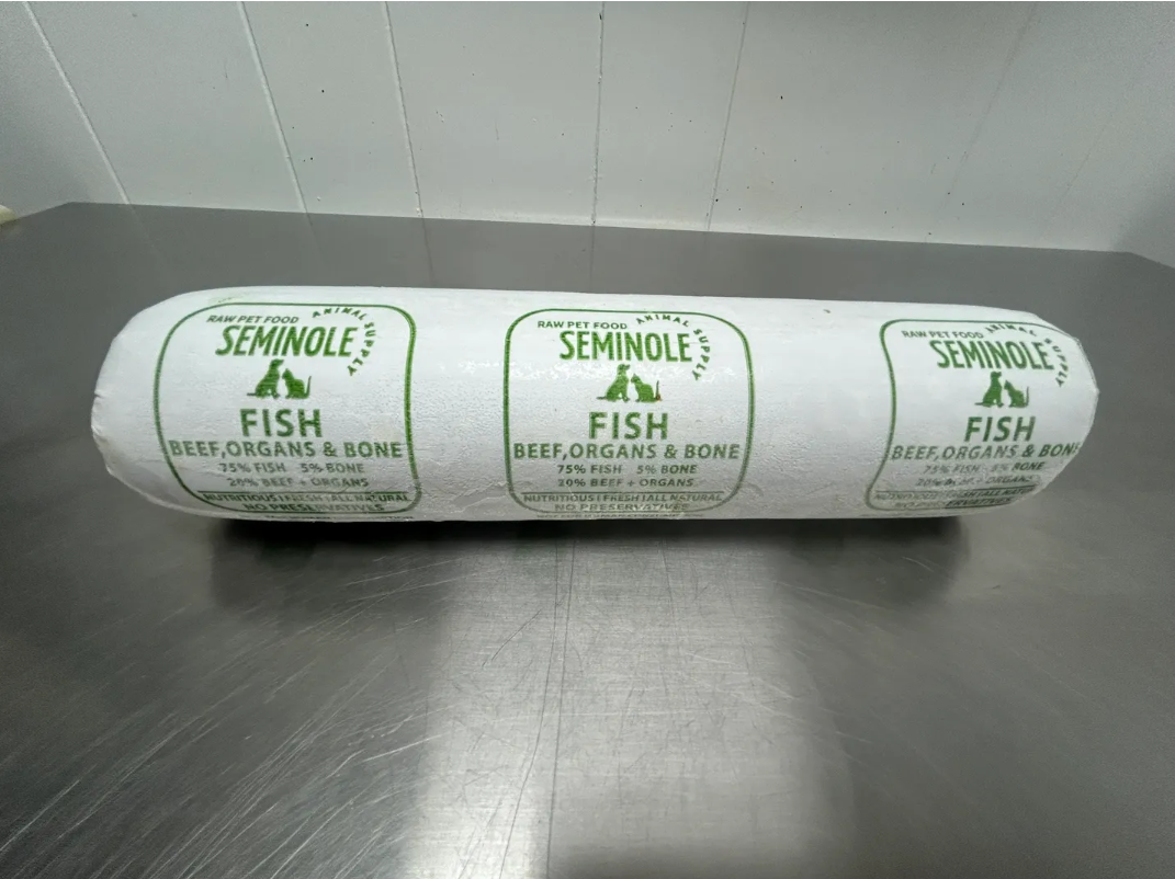 2LBS RAW HERRING FISH BEEF W ORGANS & BONE