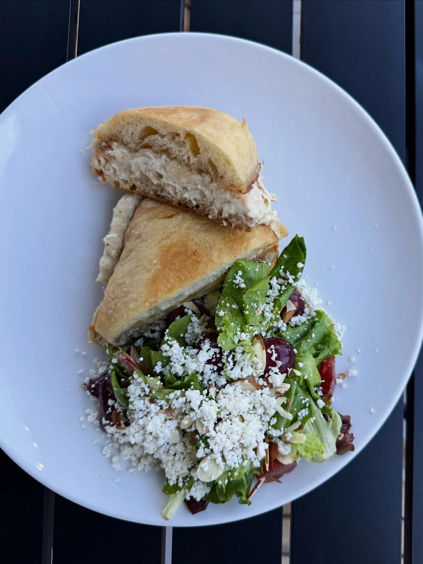 The people have spoken. 🙌 Crab Grilled Cheese has officially joined the lunch menu!

🥗 Pair it with our new Tucker Farms Seasonal Salad: pickled grapes, toasted almonds, tarragon, ricotta salata, and champagne vinaigrette