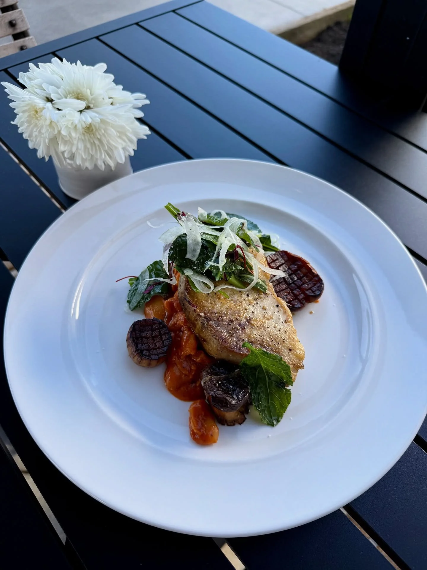 Fall menu items continue to roll out - introducing our Swordfish All&rsquo;Arrabbiata! 

Served with chili-garlic butter beans, glazed trumpet mushroom, baby kale, fennel, and green onion.