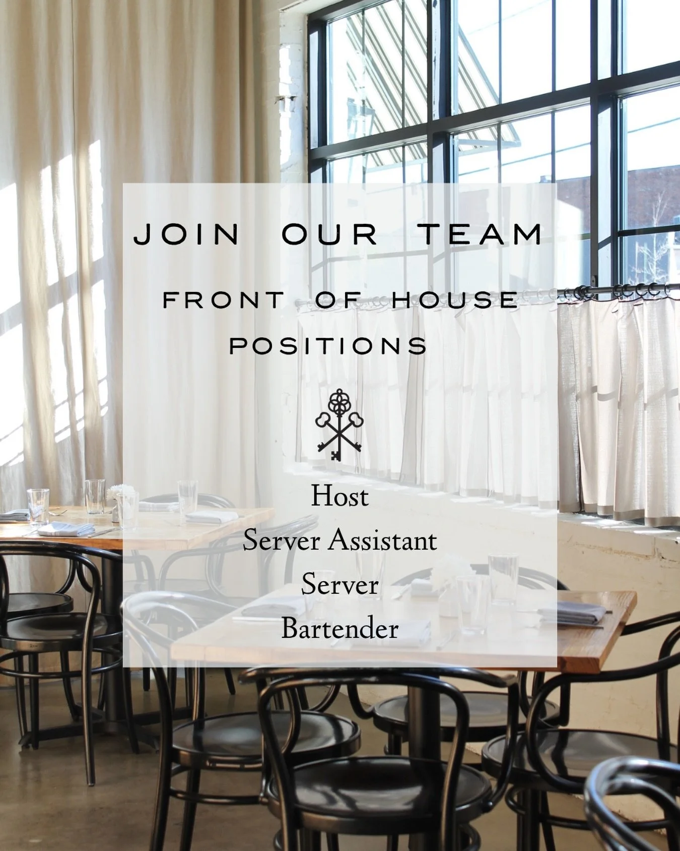 Join our FOH team and help create memorable dining experiences!

To apply visit aventinerome.com > Join Our Team or visit the link in bio.