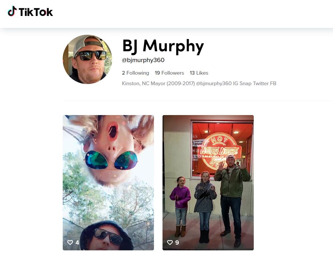 My first two videos on Tik Tok