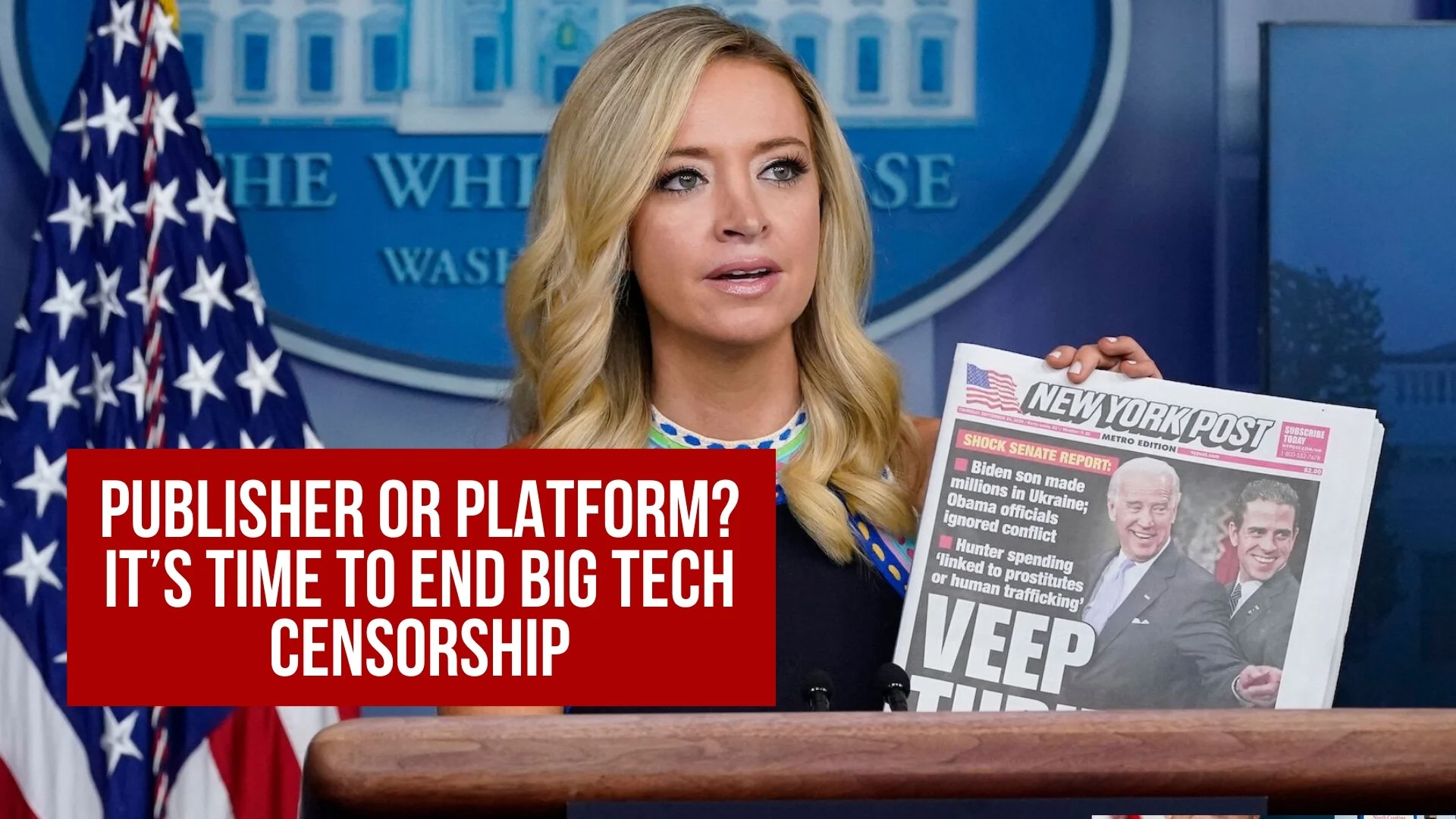Publisher or Platform? It’s time to end Big Tech censorship