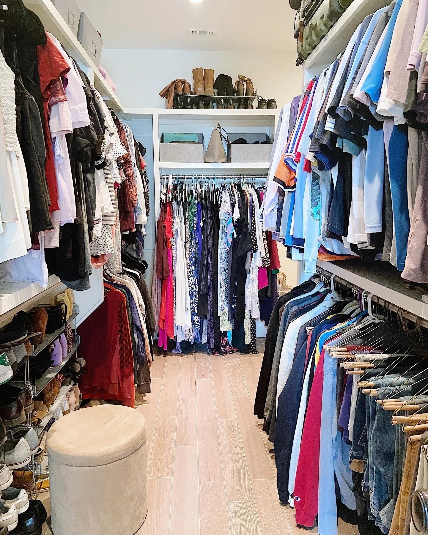 A Fresh Walk-In Closet