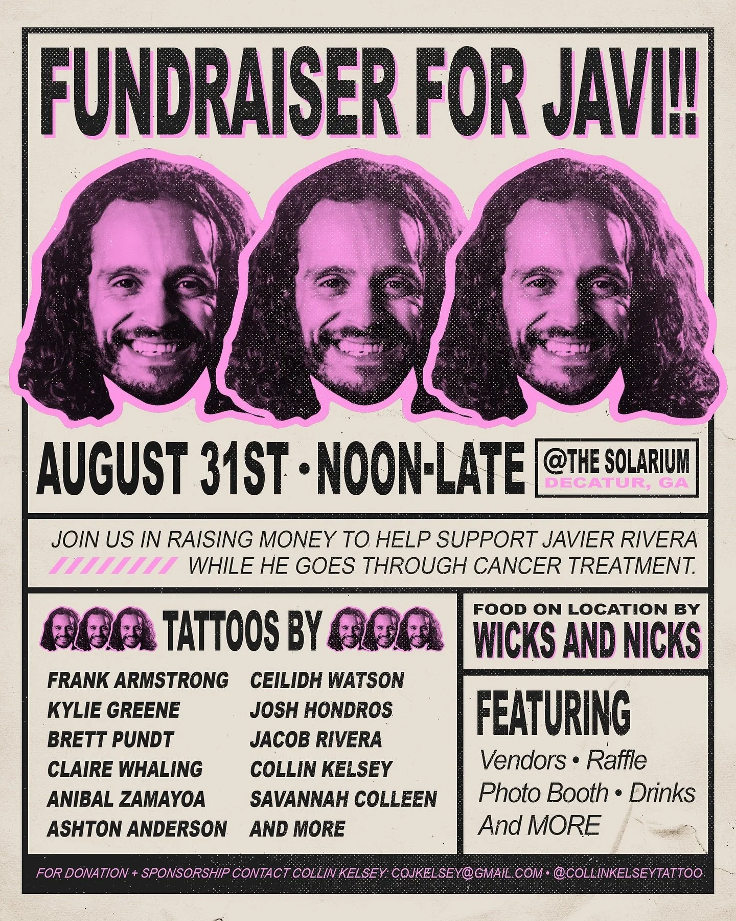 FUCK CANCER!

@jriveratattoo received a cancer diagnoses a little over a month ago and has been kicking it&rsquo;s ass ever since. 

Unfortunately, chemo is shit and has made it hard for him to work during that process. We are all coming together to 