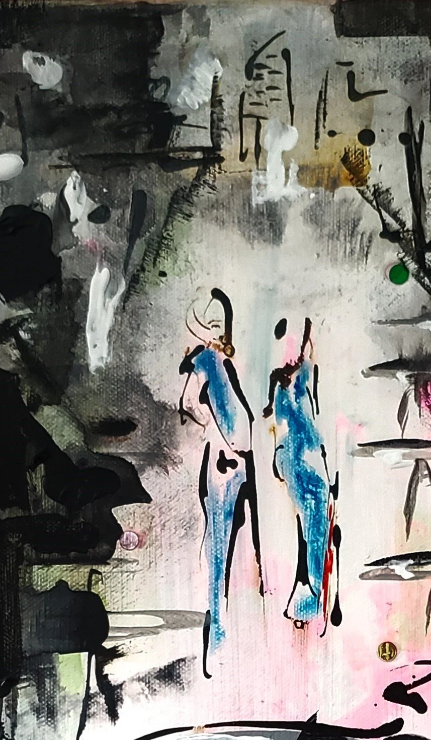 (c)2020 GuadulesaRivera_L.A., CA_Cherish the Day_14x11_mixed medium on canvas_detail1.jpg