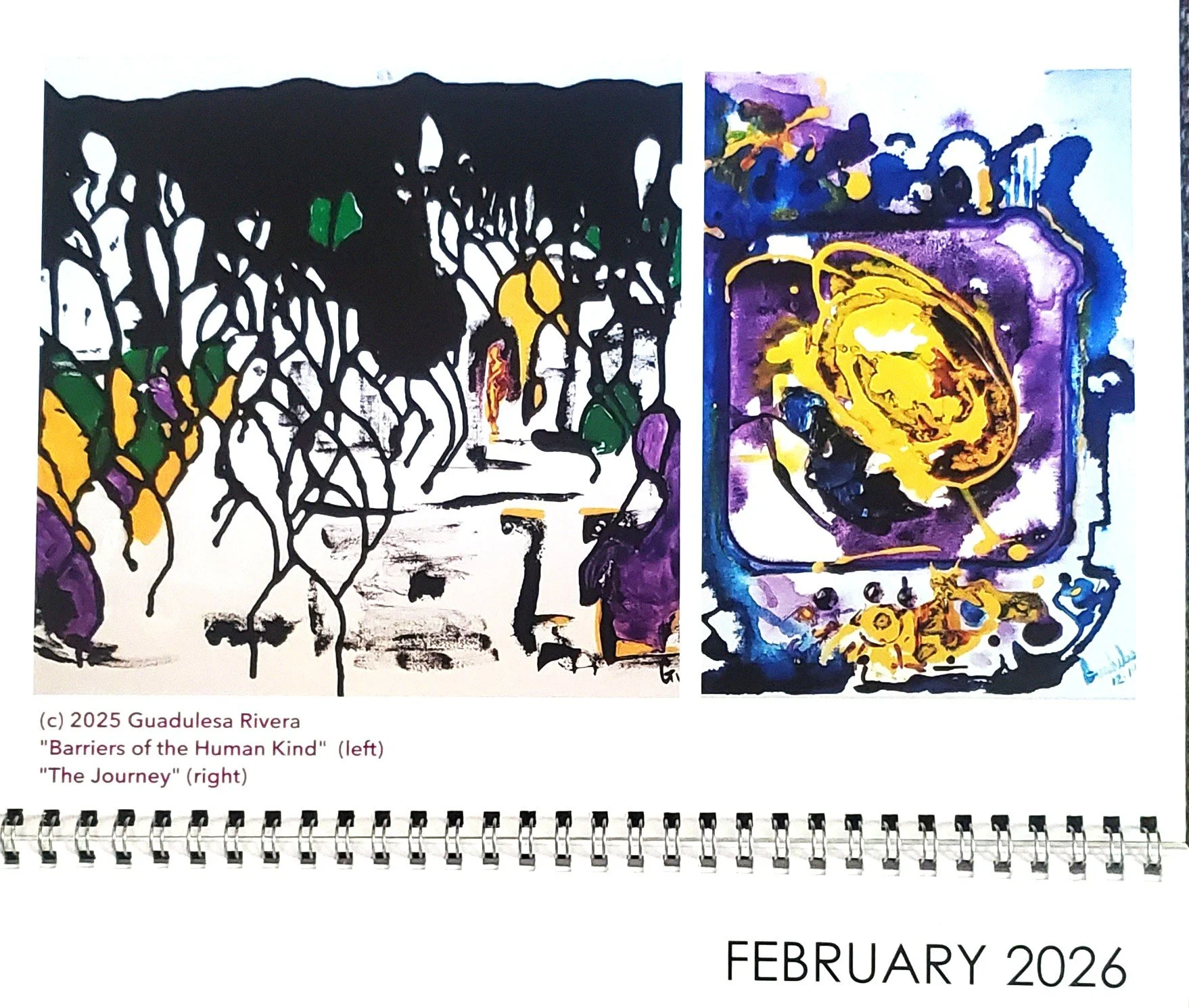 (c)2025) Guadulesa Rivera_2026 Art Calendar_February.jpg