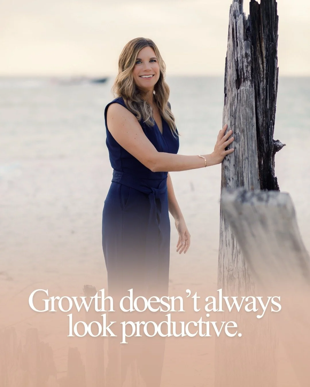 Growth doesn&rsquo;t always look productive.

Sometimes it looks like slowing down.
Sometimes it looks like choosing rest over momentum.
Sometimes it looks like doing less &mdash; and finally noticing how much you&rsquo;ve been carrying.

From a ther