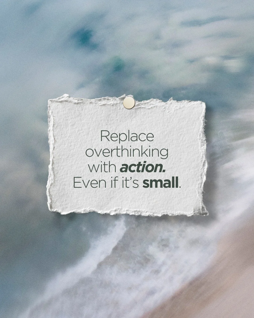 Overthinking usually isn&rsquo;t a lack of insight &mdash; it&rsquo;s a nervous system stuck in protection mode.

Small, intentional action can help interrupt that loop. Not big leaps. Not perfect decisions. Just one manageable step that brings you b