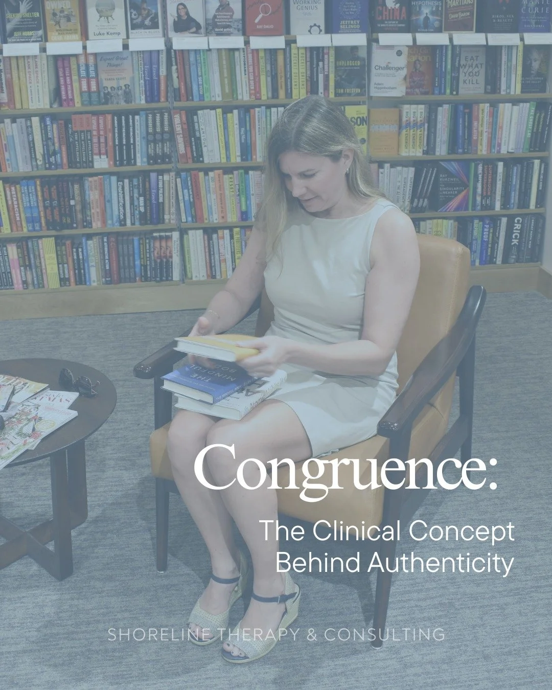 Authenticity isn't a trend. It's a clinical concept 🌊

While not every clinical modality we use at Shoreline is strictly Rogerian &mdash; we're still working toward the same underlying construct: the ability to be genuinely present to your own exper