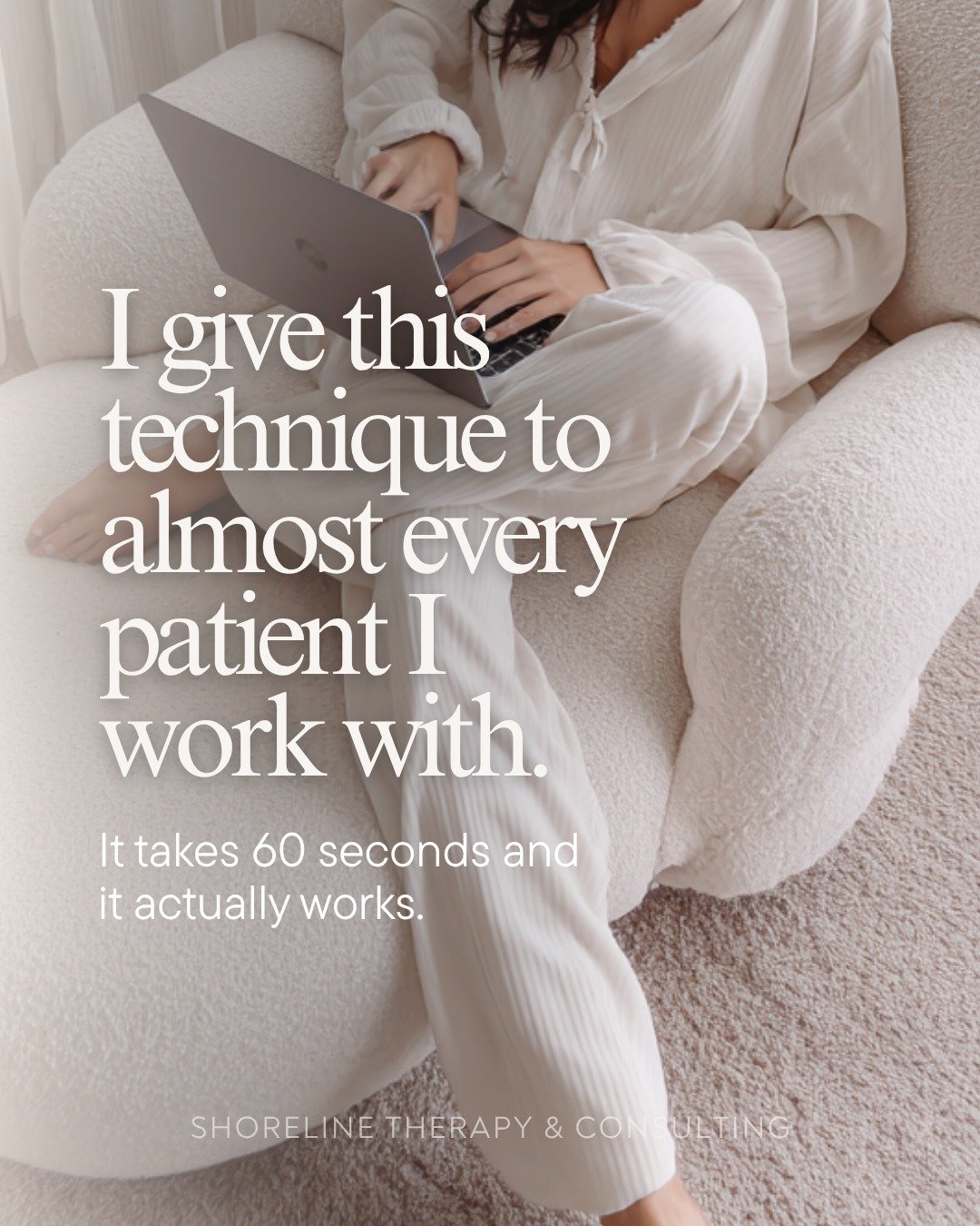 Most people think they need an hour, a quiet room, or the &ldquo;perfect moment&rdquo; to calm down.

You don&rsquo;t.

This is one of the simplest techniques I give to almost every client&mdash;because it actually works:
Inhale through your nose for