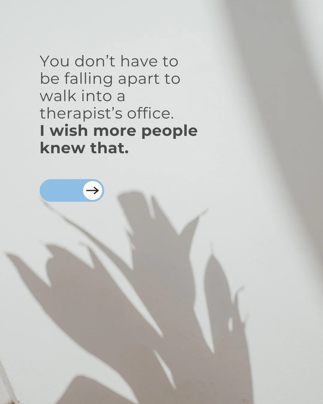 I remember a conversation with someone who told me,
&ldquo;I don&rsquo;t think I need therapy&hellip; nothing is wrong.&rdquo;

On paper, their life looked good.
Stable job. Relationships. Routine.
But underneath?

They felt stuck. Tired. Disconnecte