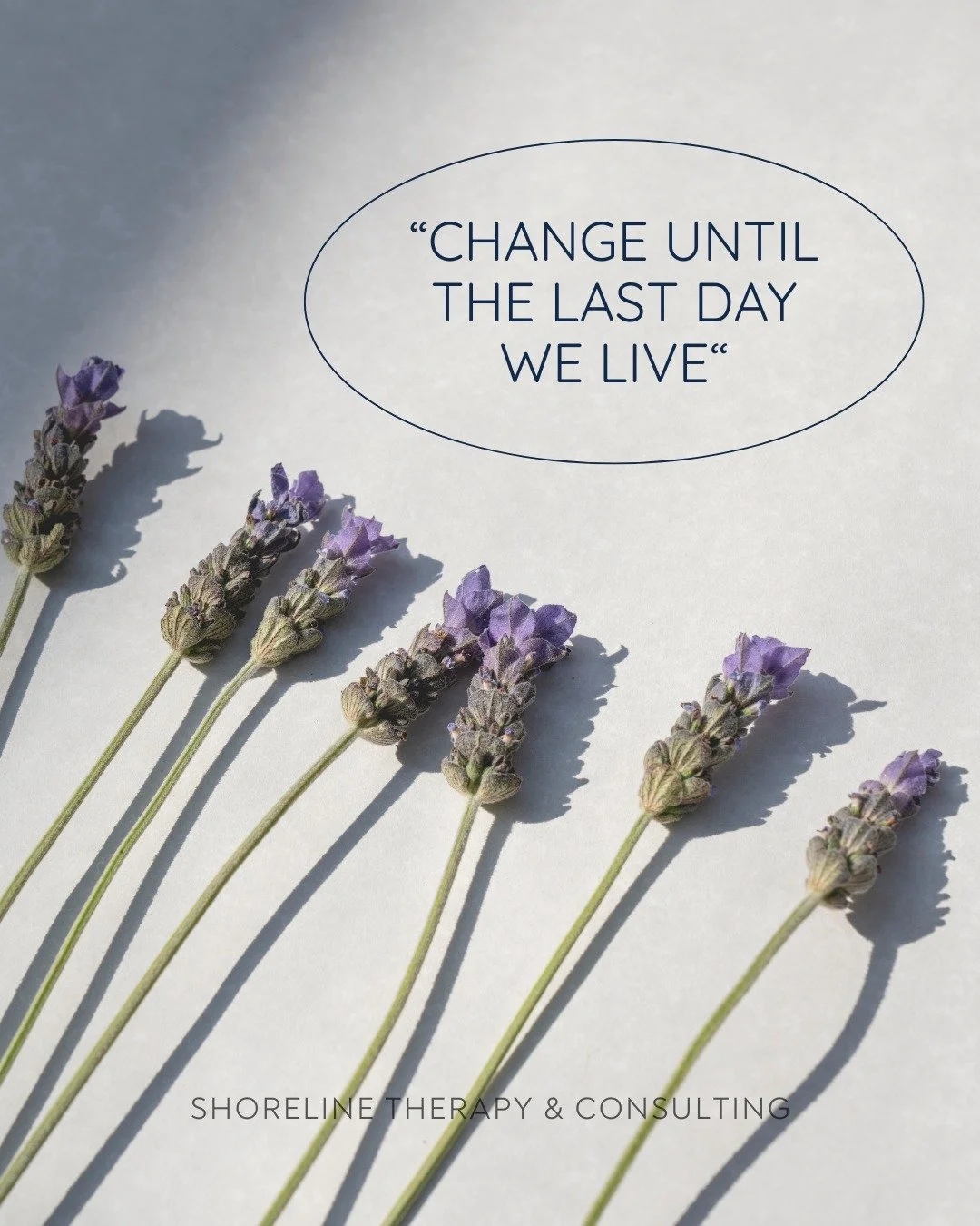 A reminder for the week:
 
'There is no good reason why we should not develop and change until the last day we live.' &mdash; Karen Horney
 
Growth doesn't have an expiration date. You're not behind. You're not too far gone. You're exactly where your