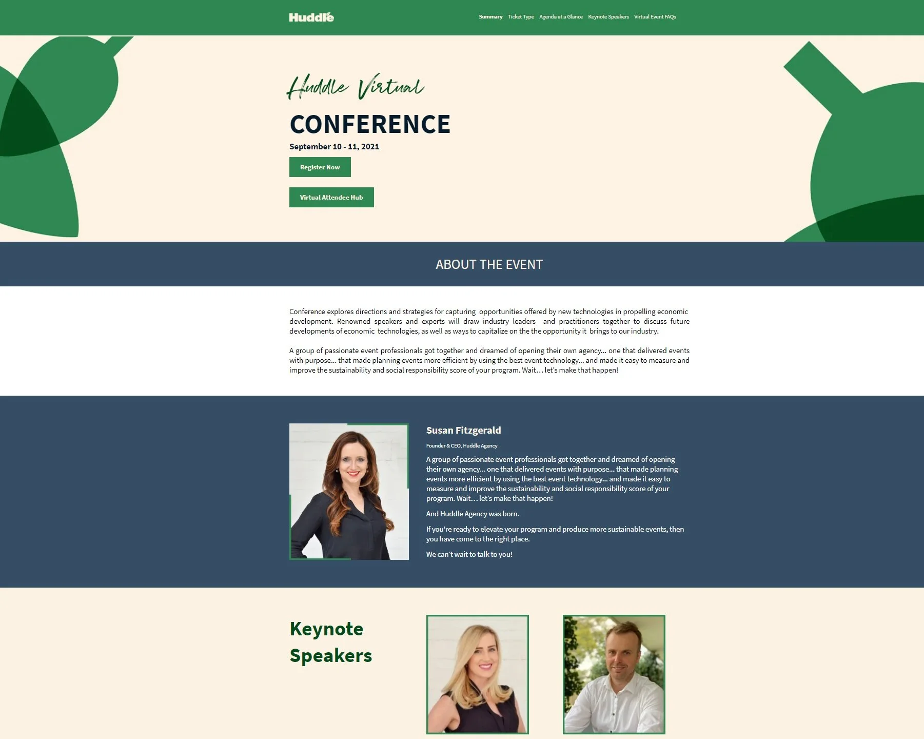 Event Registration — Huddle