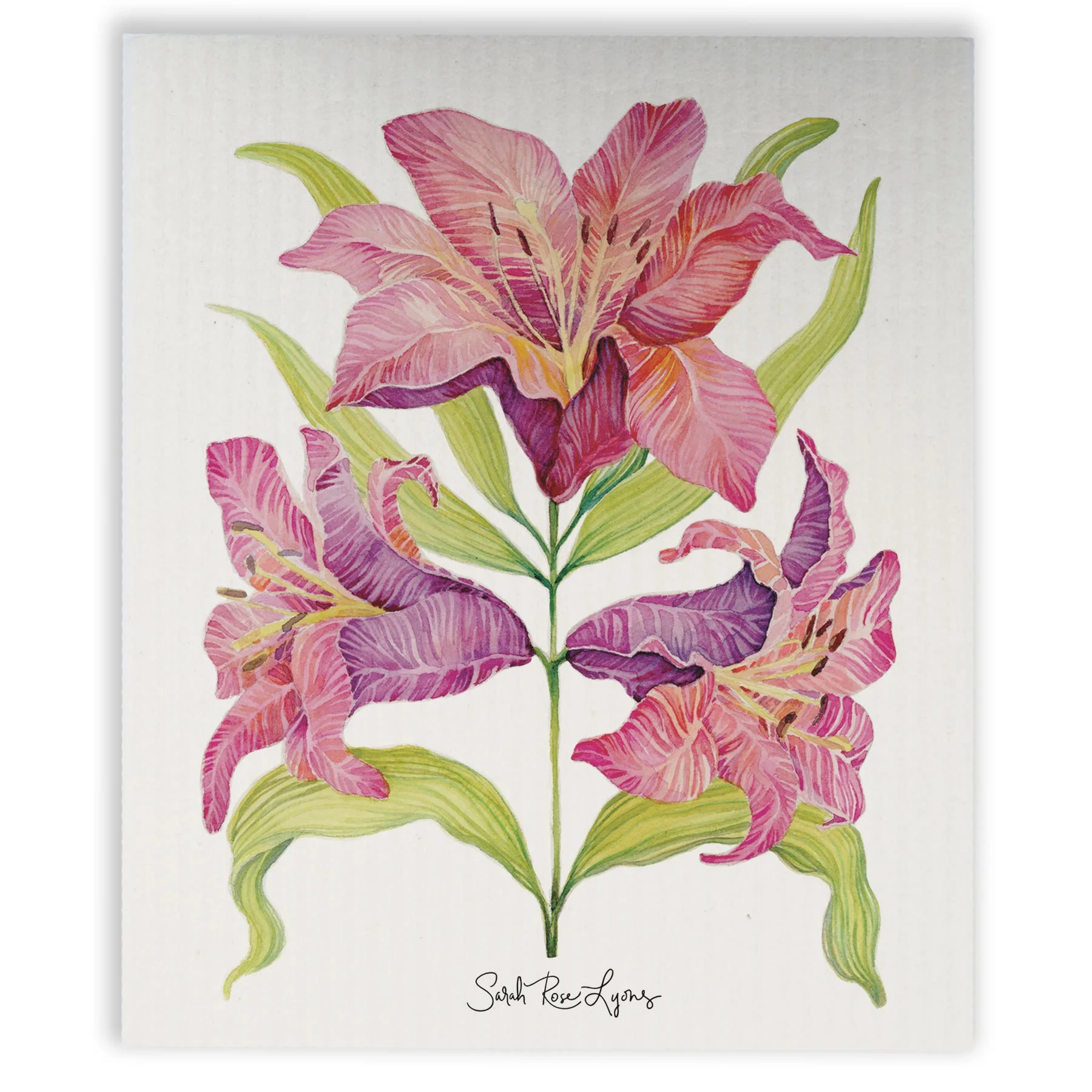 spring lilies dishcloth.jpg