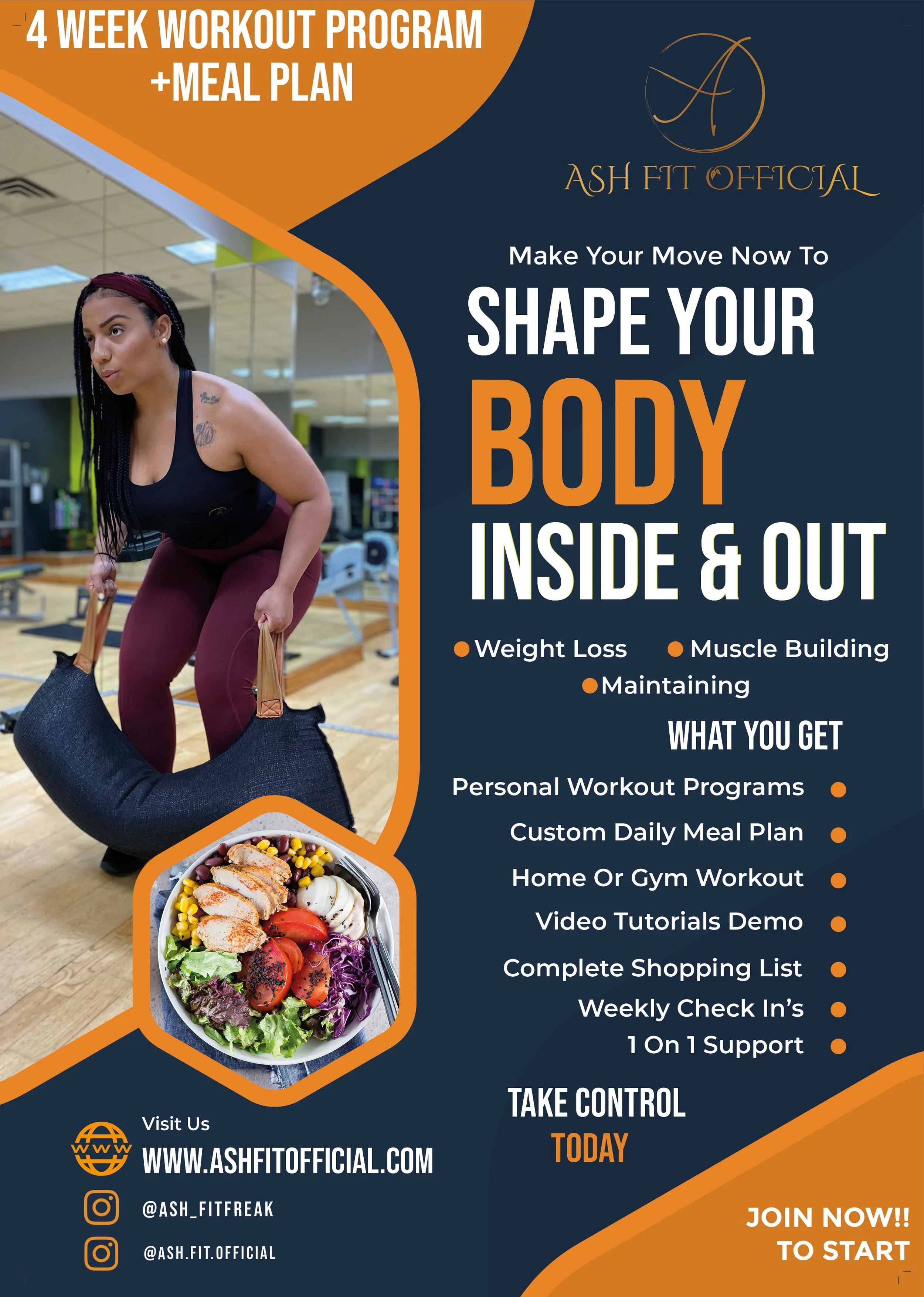 4 WEEK CUSTOMIZED MEAL PLAN & WORKOUT PROGRAM