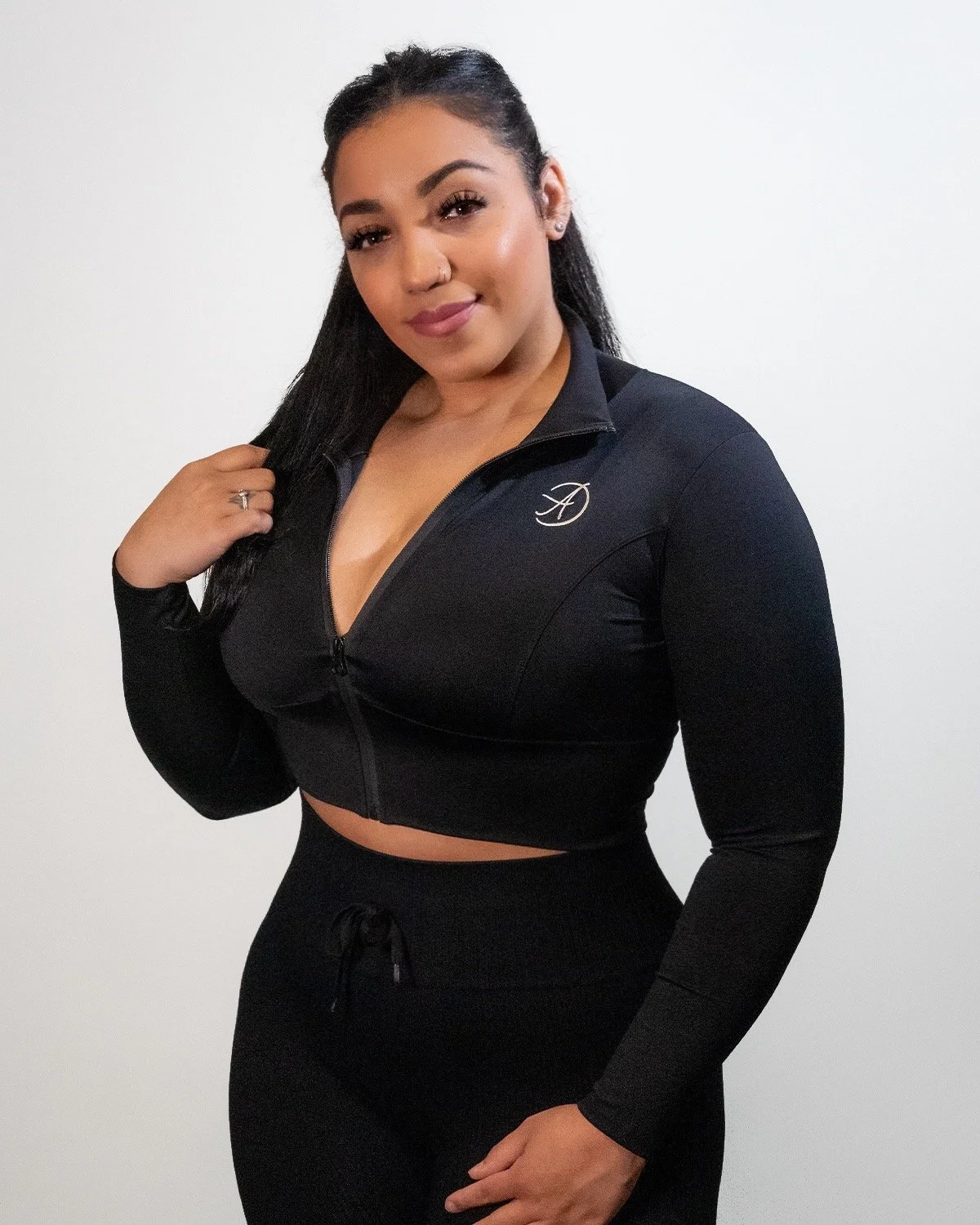 Energy Cropped Jacket- Black