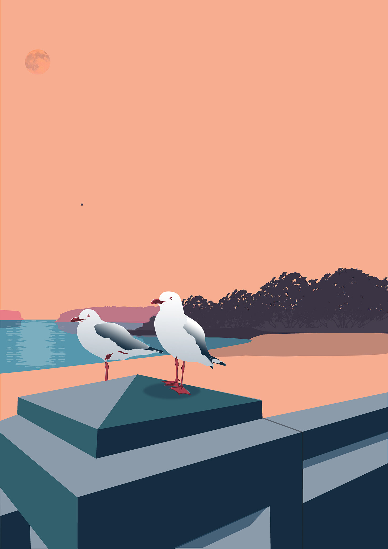 Seagulls on the Wall