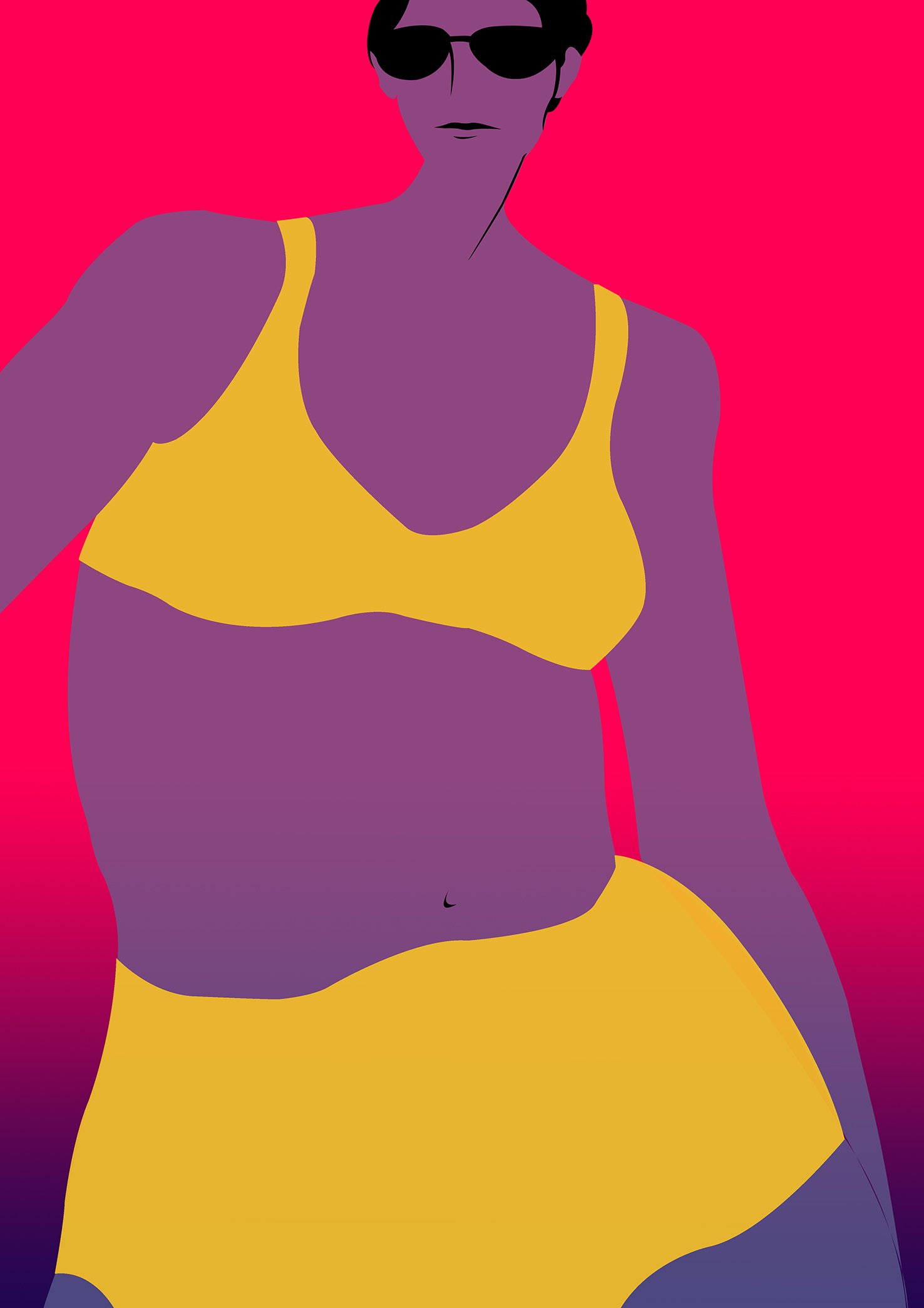 Girl in Yellow Bikini