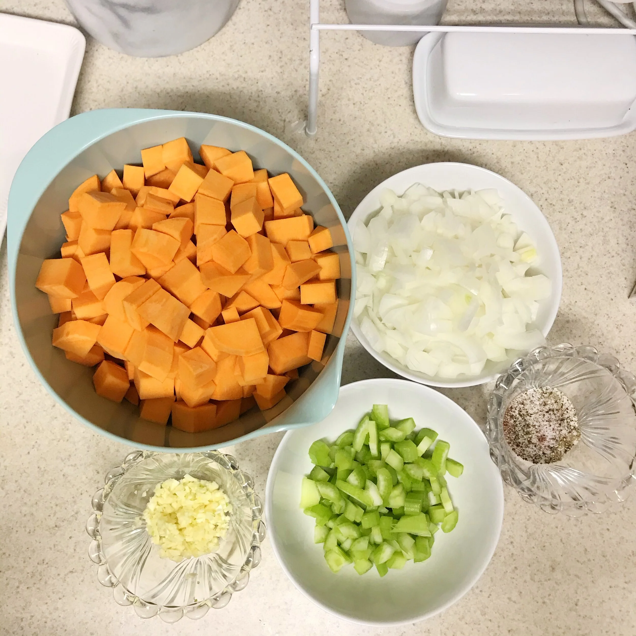 Always, always, ALWAYS do a mise en place before you cook. A-L-W-A-Y-S.