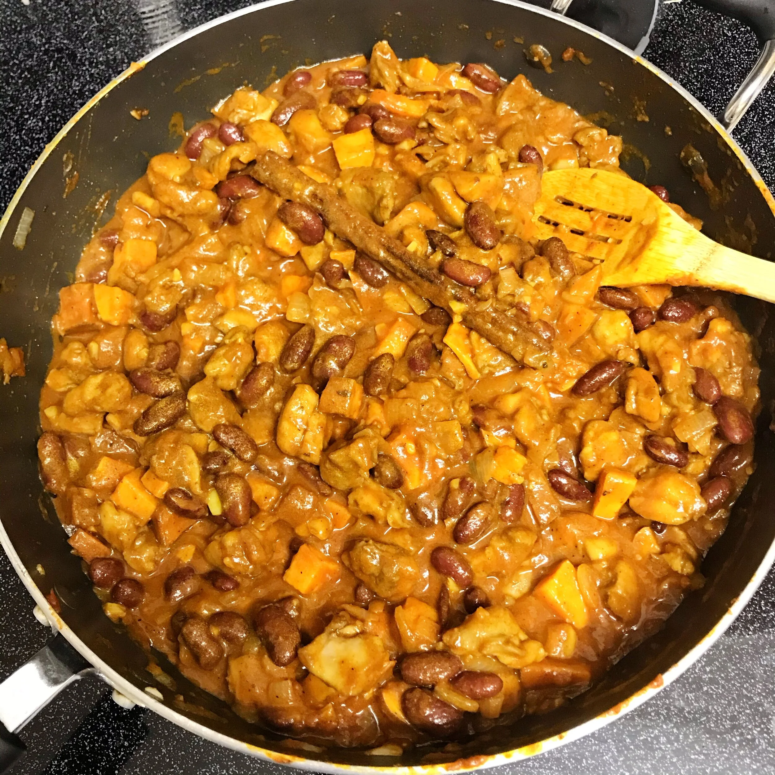 The added beans and water and MOAR SPICESSSS!