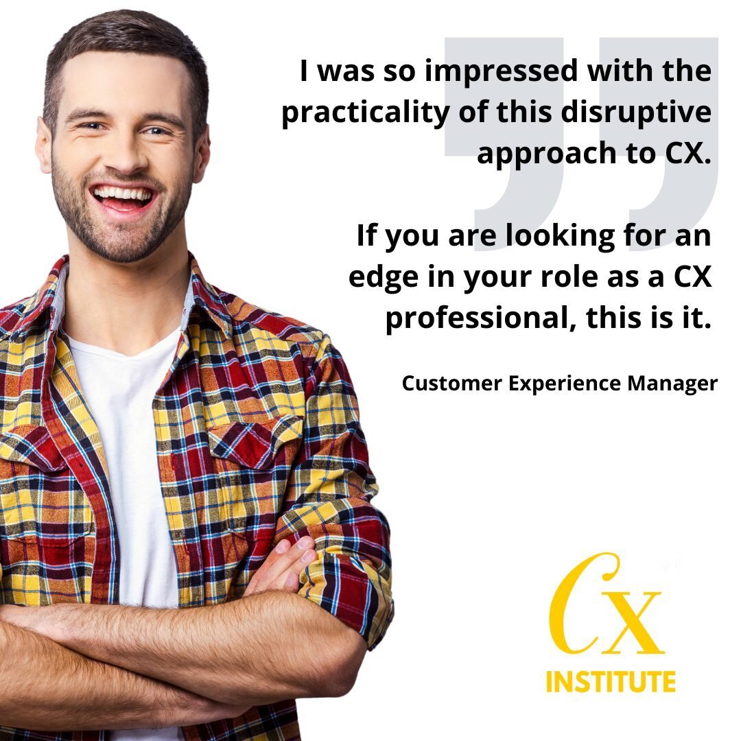 I was so impressed with the practicality of this disruptive approach to CX. If you are looking for an edge in your role as a CX professional, this is it. Join the Lean CX Online Certification.
https://cx.institute/lean-cx

#customerexperience #custom