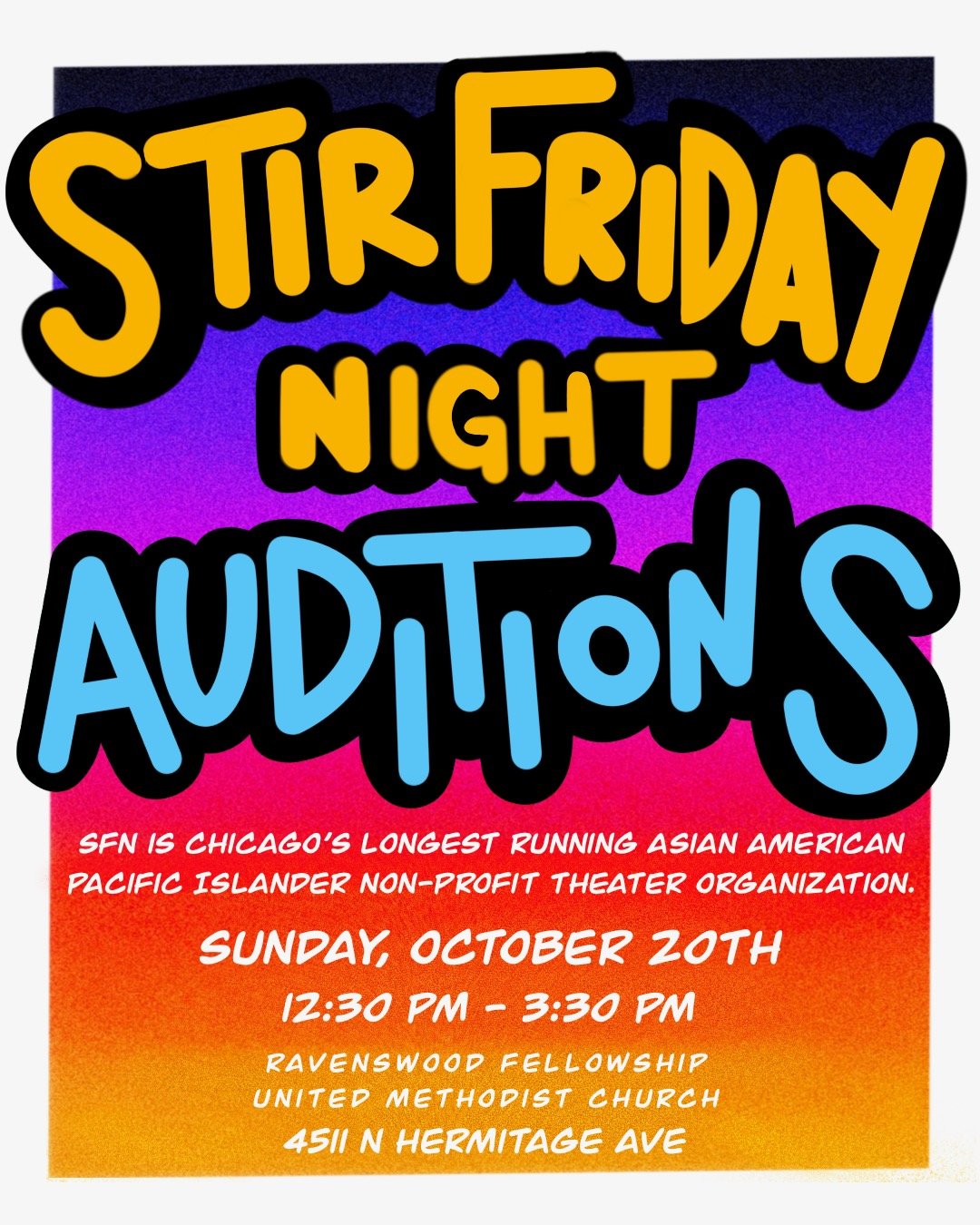 Stir Friday Night Auditions 2024!