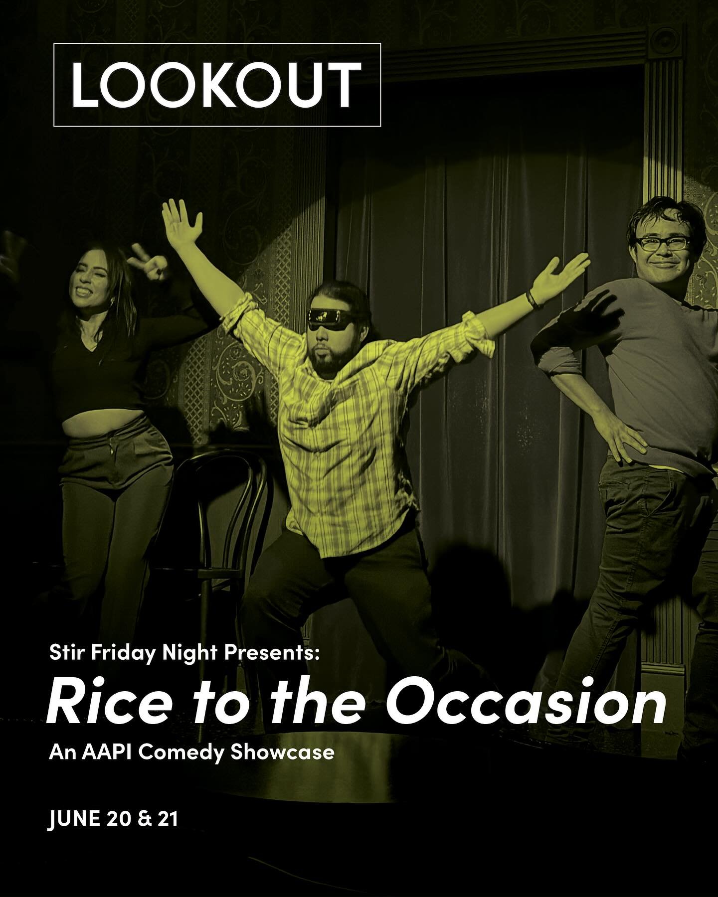 📣 SHOW ANNOUNCEMENT 📣

🎟️ Ticket link in Bio! 🎟️

Stir Friday Night has a secret 🤫 we&rsquo;ve been dying to share. Today we&rsquo;re thrilled to be able to officially announce the big news! 🥳

SFN proudly presents RICE TO THE OCCASION: An AAPI