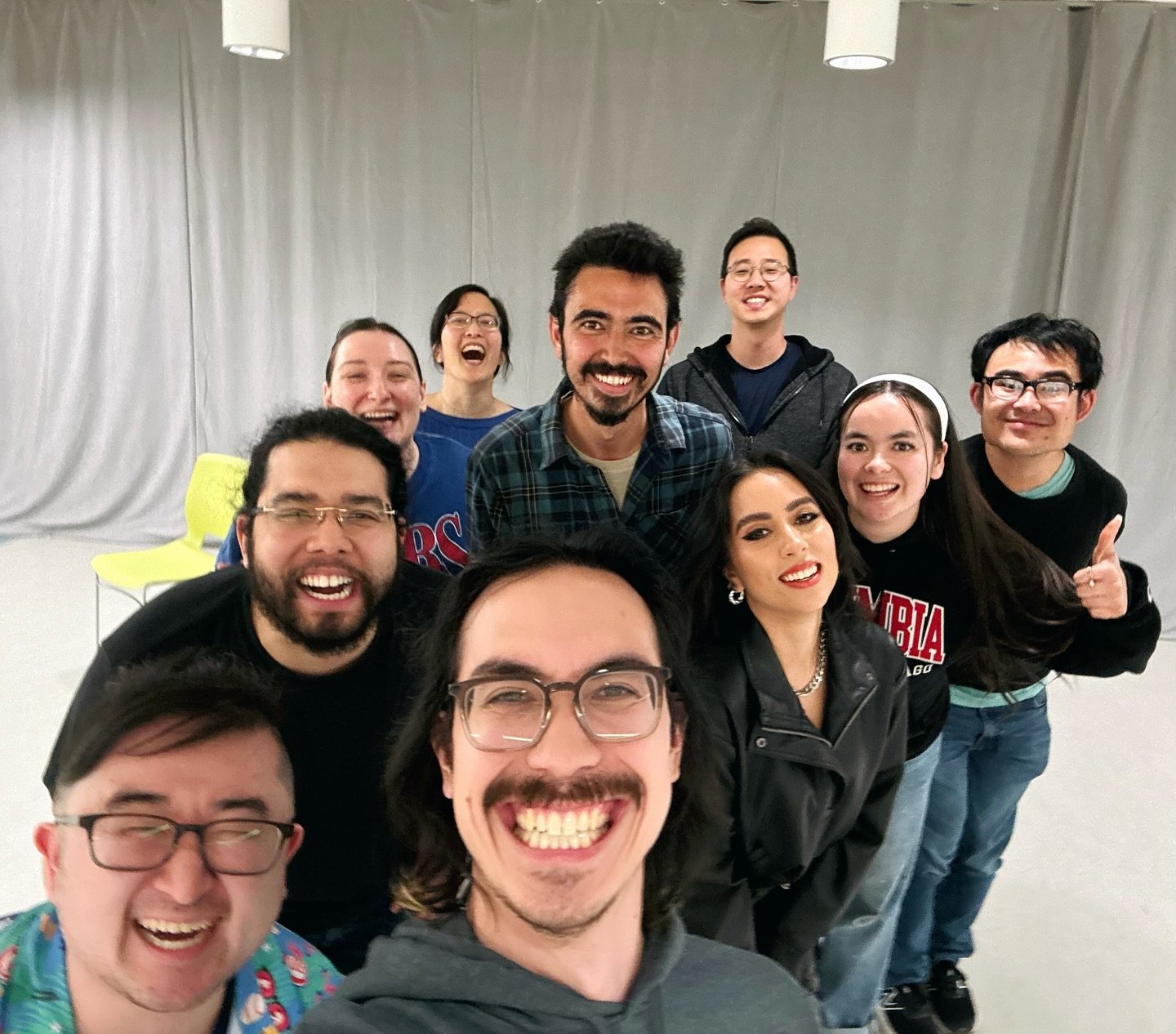 Gearing up for our show at Steppenwolf, RICE TO THE OCCASION: An AAPI Comedy Showcase! Had a blast rehearsing with our coach, Allie Vollmer today! 💥 

We&rsquo;re honored to be part of @steppenwolfthtr&rsquo;s LookOut series @stclookout this summer 