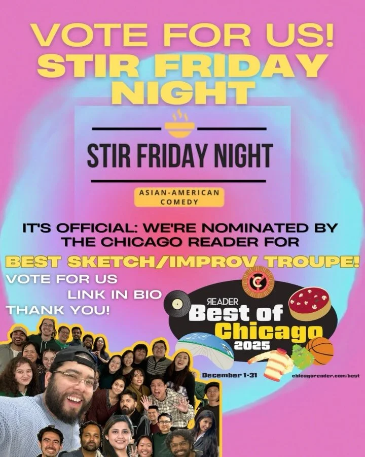 Thank you for nominating us for &ldquo;Best Sketch / Improv Troupe&rdquo; in the @chicago_reader ! The voting window is open from Dec 1st thru Dec 31st. Link in Bio to cast your vote as well as the link below:

https://chicagoreader.com/best-of-chica