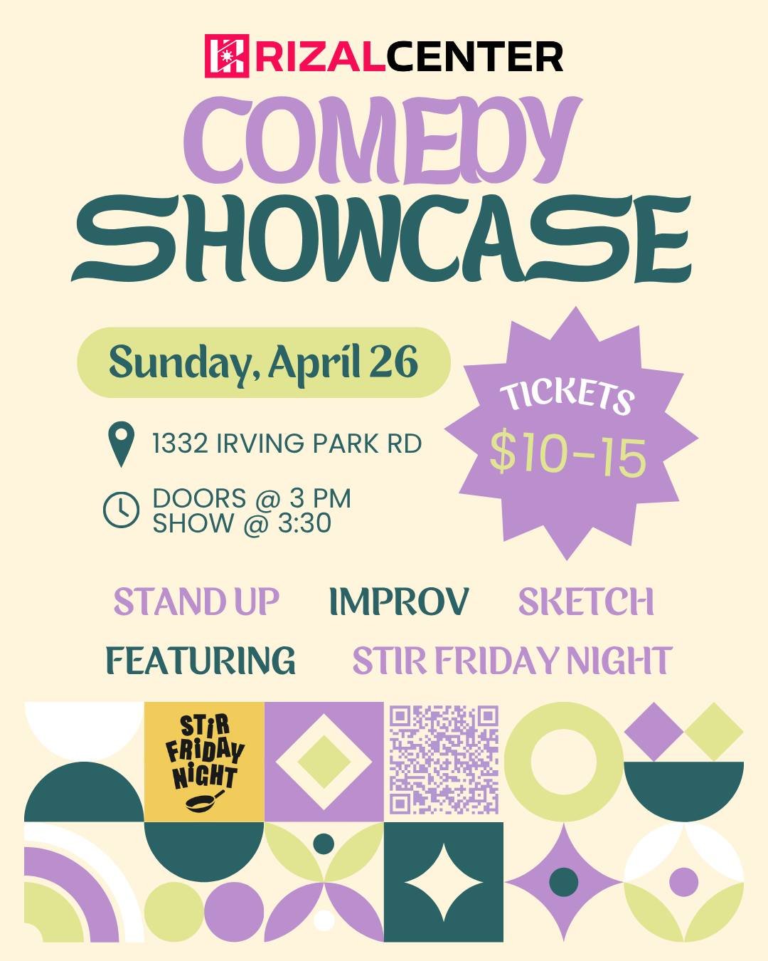 Comedy Showcase at the Rizal Center!