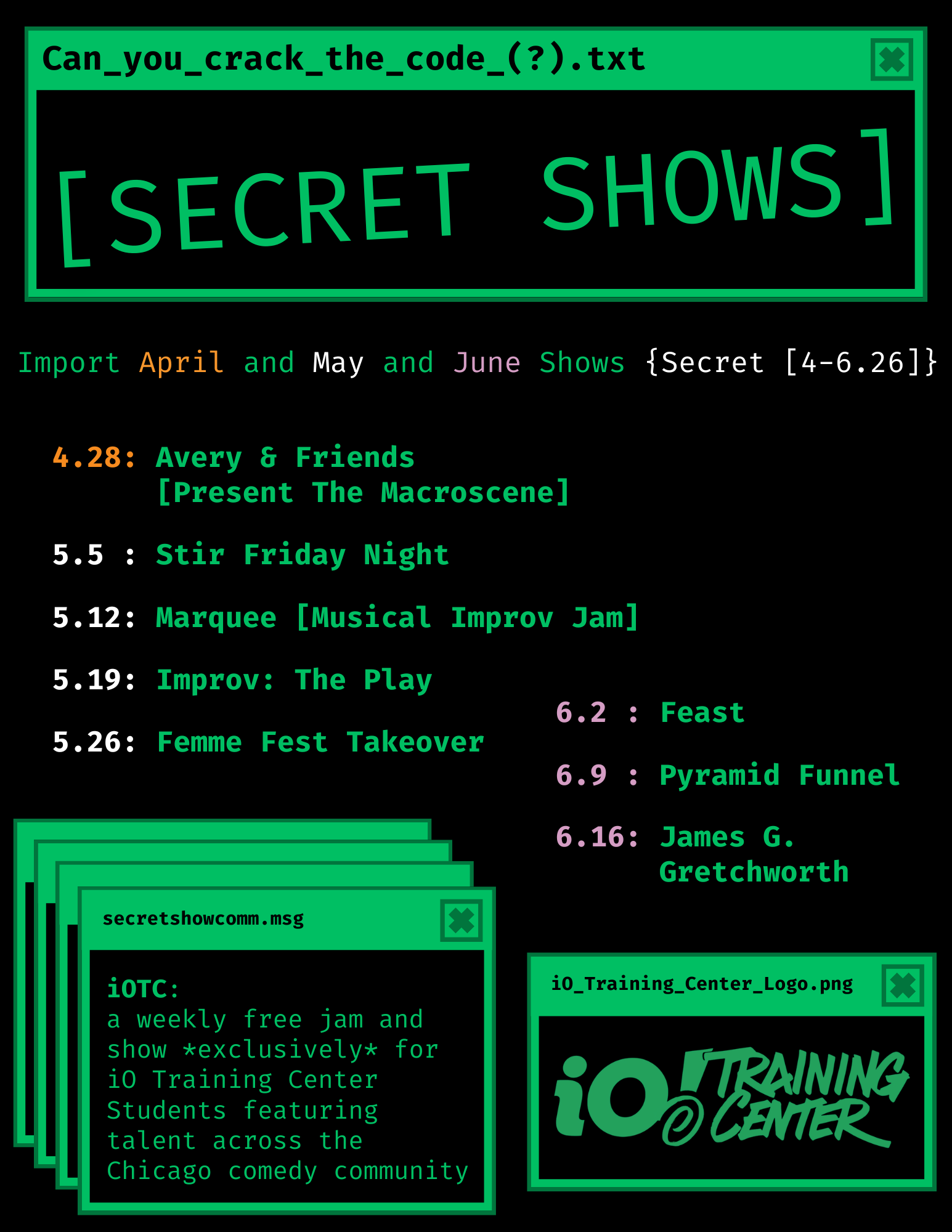 SFN Hosts the Secret Show