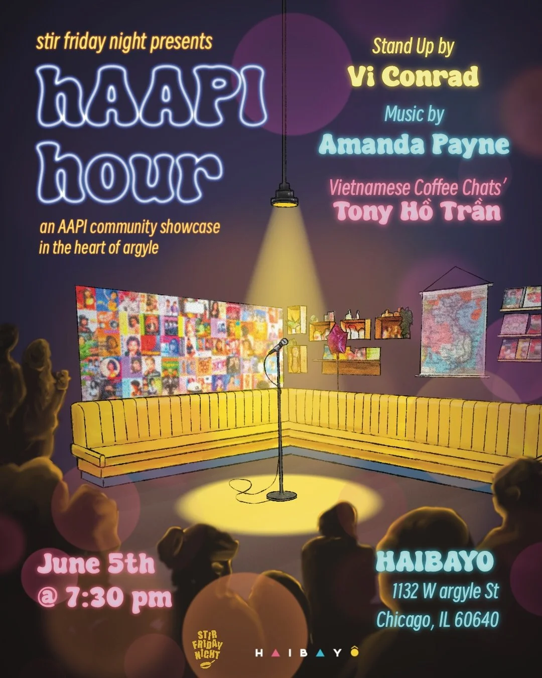 📣Annoucing Friday&rsquo;s Line Up📣
🎤Stand Up by @viconraad 
🎶 Music by @blkbeltsoprano 
🇻🇳☕️AAPI Community Highlight Vietnamese Coffee Chat&rsquo;s @tonyhotran

🎟️Tickets still available on our website and link in bio!🎟️

#thingstodoinchicago